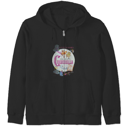 Discover Disney Cinde  Classic Movie Poster Zip Hoodies