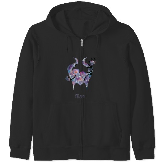 Discover Disney Maleficent Mistress of Evil Floral Horns Zip Hoodies
