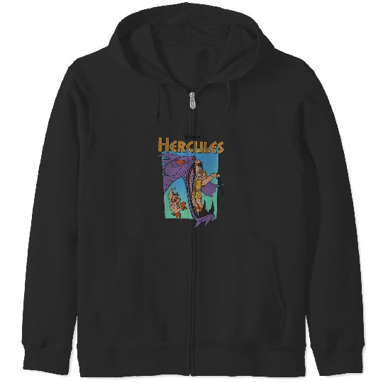 Discover Disney Hercules Hydra Battle Retro Classic Movie Poster Zip Hoodies