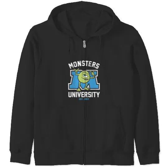Monsters Inc Wazowski Zip Hoodies, Disney Monsters Zip Hoodies