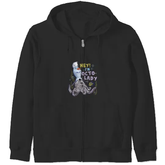 Disney Olaf Presents Ursula Costume Sketch Zip Hoodies