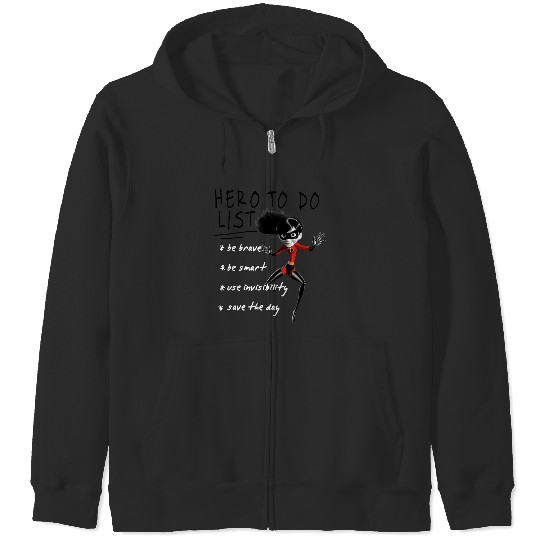 Disney Pixar The Incredibles 2 Violet Hero To Do List Retro Zip Hoodies