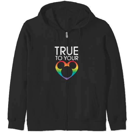 Disney Mickey Icon True to Your Heart Pride Zip Hoodies