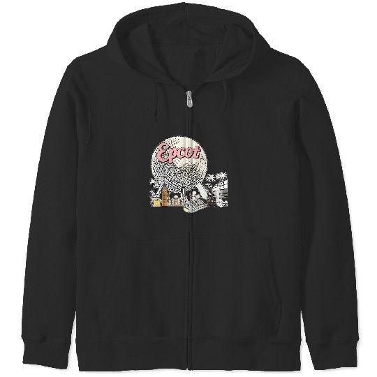 Disney Epcot  Zip Hoodies, Epcot World Tour Zip Hoodies, Epcot Center 1982 Zip Hoodies