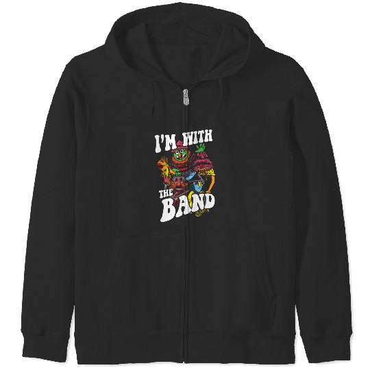 Disney The Muppets I'm With The Band Color Rock Poster Zip Hoodies