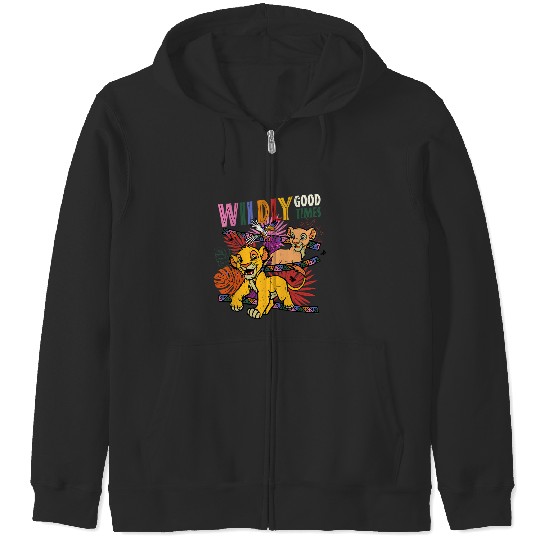 Disney The Lion King Anniversary Cubs Wildly Good Times Zip Hoodies