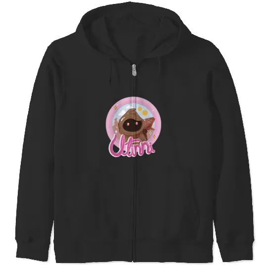 Star Wars The Mandalorian Utinni Jawa Chibi Logo Disney+ Zip Hoodies