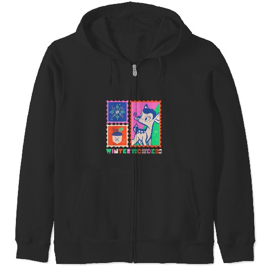 Disney Bambi Christmas Winter Wonders  Stamps Zip Hoodies