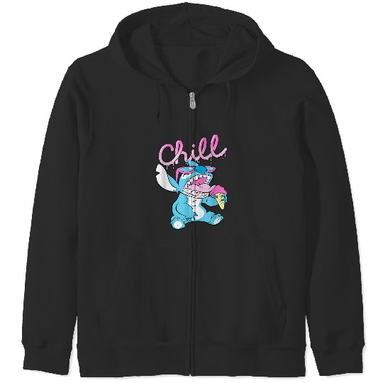 Discover Disney Lilo and Stitch Neon Ice Cream Chill Drip Zip Hoodies