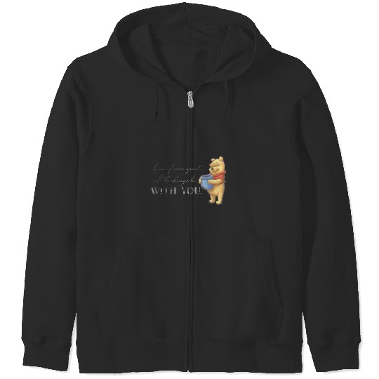 Disney 100 Anniversary Winnie the Pooh D100 Quote With You Zip Hoodies