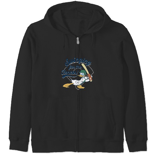 Discover Disney Donald Duck Baseball Swinging for the Fences Sports Zip Hoodies