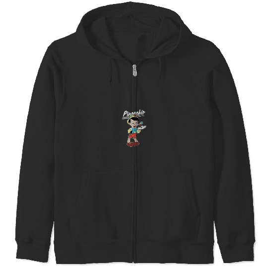 Disneyss Pinocchio And Jiminy Cricket Zip Hoodies