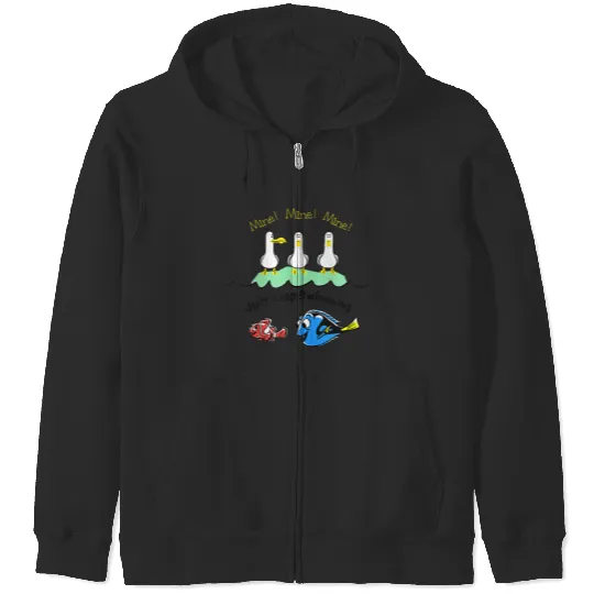 Disneyss Pixars Finding Nemo Dory Seagulls Just Keep Swimming Zip Hoodies