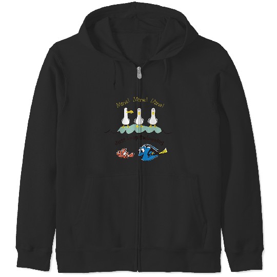 Disneyss Pixars Finding Nemo Mine Mine Mine Just Keep Swimming Zip Hoodies