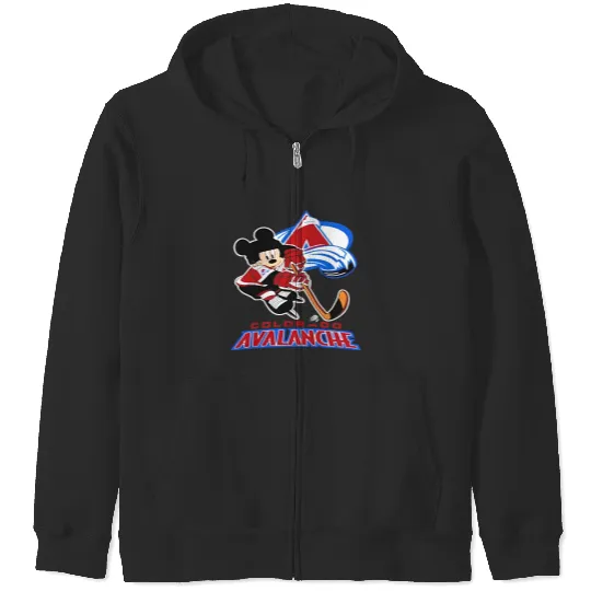 Colorado Avalanche Mickey Mouse Disney Hockey Zip Hoodies