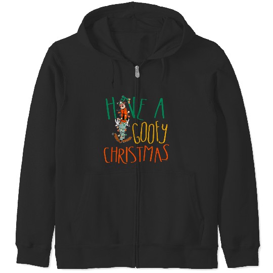 Disney Have A Goofy Christmas 2024 Tangled Lights Funny Zip Hoodies