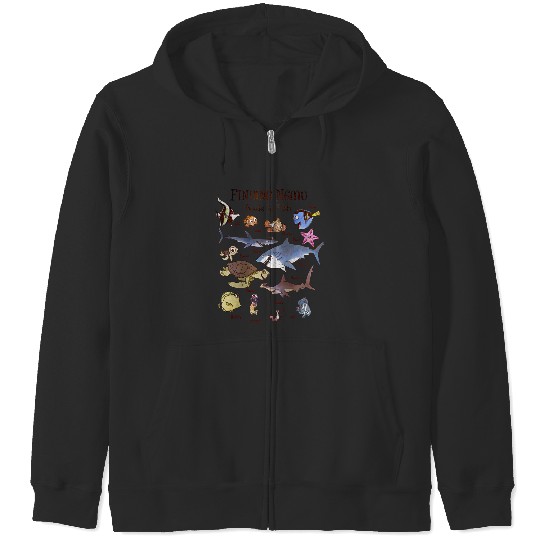 Disneyss Pixars Finding Nemo Fish Guide Zip Hoodies