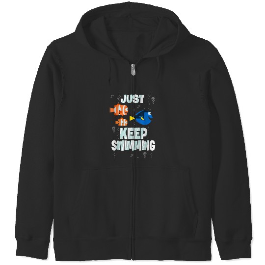 Disneyss Pixars Finding Dory Just Keep Swimming Clown Fish Crew Zip Hoodies