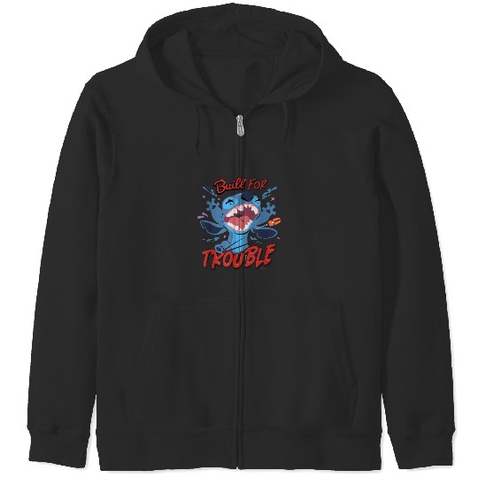 Disney Stitch Built for Trouble Zip Hoodies