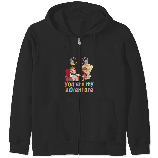 Disney Movie You Are My Adventure Zip Hoodies, Disney Couple Carl and Ellie Zip Hoodies