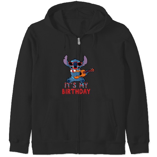 Disney Lilo Stitch Tropical Party Its My Birthday Zip Hoodies