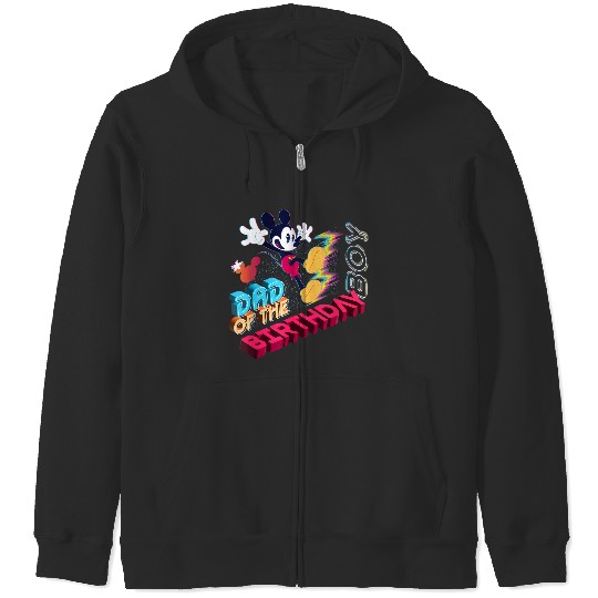 Disney Mickey Mouse Family Star Dad Of The Birthday Boy Zip Hoodies