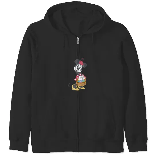 Disney Minnie Mouse Pastel Spring Retro with Eas Zip Hoodies