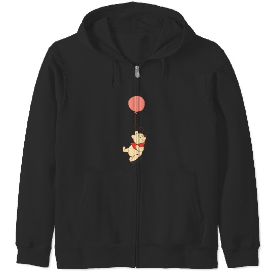 Disney Winnie The Pooh Balloon Flight Corner Picture Zip Hoodies