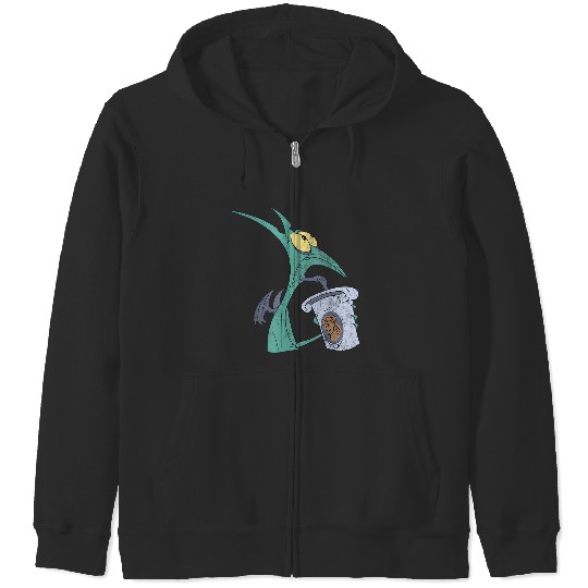 Disney Hercules I Am Panic Distressed Big Chest Portrait Zip Hoodies