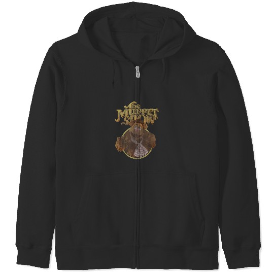 Disney The Muppets Show Fozzie Bear Distressed C Zip Hoodies