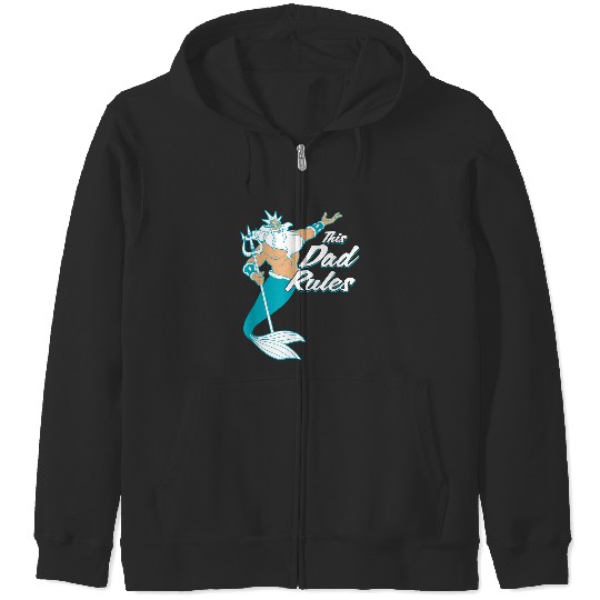 Disney The Little Mermaid King Triton Dad Men T-Shirt Zip Hoodies