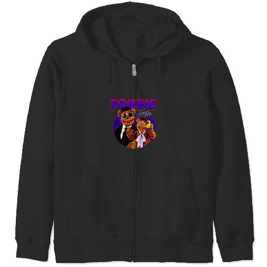 Disney The Muppets Fozzie Bear Gradient Neon Cir Zip Hoodies