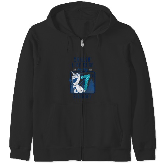 Discover Disney Frozen Chillin' Like Olaf On My 7th Birthday Zip Hoodies