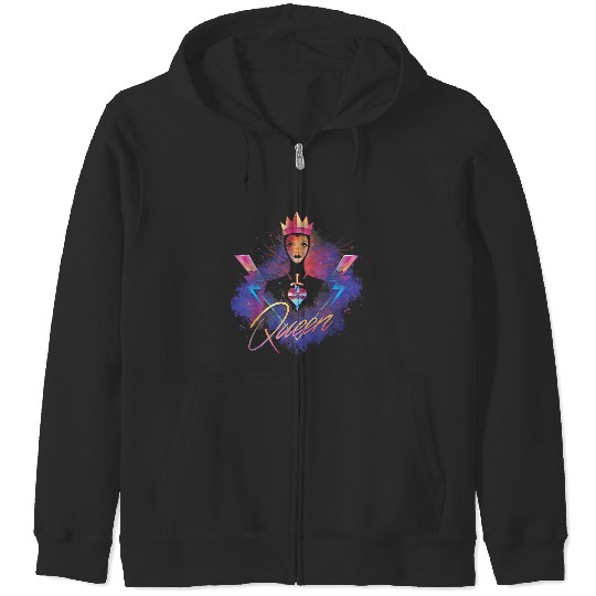 Disneyss Villains Evil Queen Rock Portrait Zip Hoodies