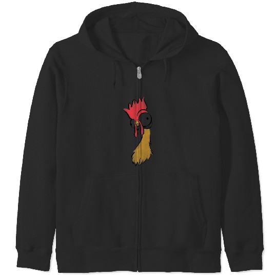 Disney Moana Heihei Rooster Chicken Big Face Costume Zip Hoodies