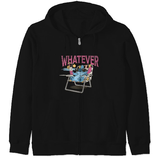 Disney Lilo Stitch Whatever Vacation Stitch Chillin Zip Hoodies