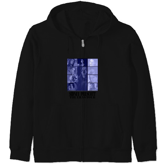 Discover Sidney Prescott - Eras Tour V3 - Blue Zip Hoodies