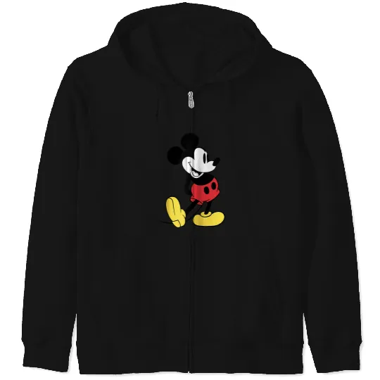 Disney Mickey Mouse Classic Raglan Baseball Tee Zip Hoodies