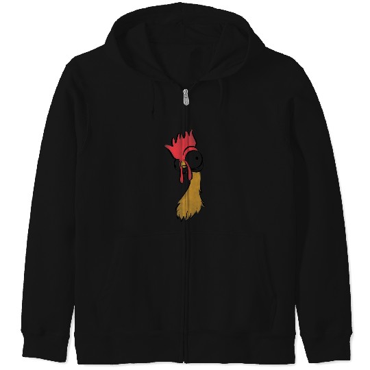 Disney Moana Heihei Rooster Chicken Big Face Costume Zip Hoodies