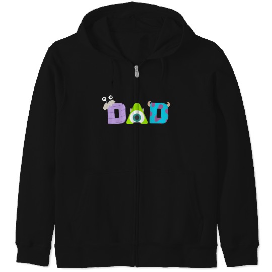 Disney And Pixars Monsters Inc Dad Fathers Day Birthday Zip Hoodies