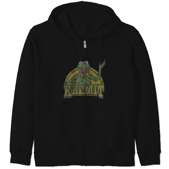 Disney The Muppets K the frog Smile Logo Zip Hoodies