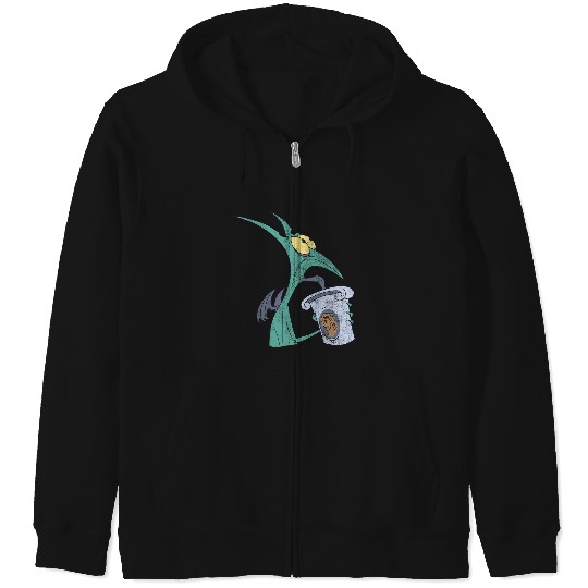 Disney Hercules I Am Panic Distressed Big Chest Portrait Zip Hoodies