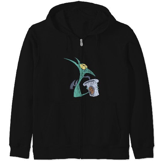 Disney Hercules I Am Panic Distressed Big Chest Portrait Zip Hoodies