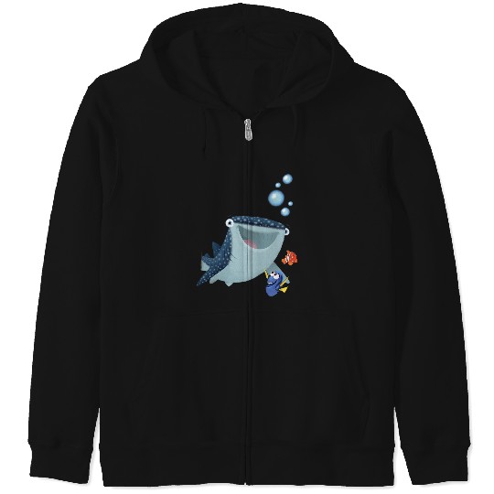Disney Pixar Finding Dory Marlin & Destiny The Whale Sketch Zip Hoodies