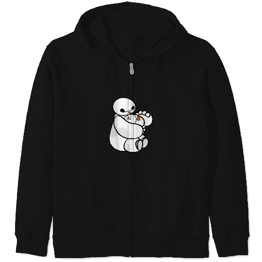 Disney Big Hero 6 Baymax Cat Cute Portrait Zip Hoodies