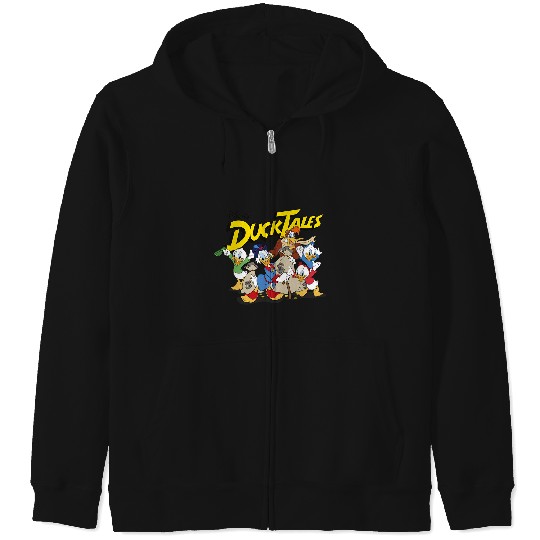 Disney DuckTales Main Cast With Money Bags Group Shot Zip Hoodies