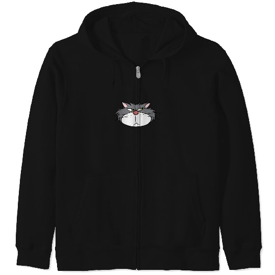 Disney Villains Lucifer Side Eye Big Face Big Ch Zip Hoodies