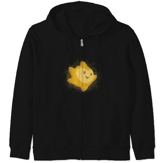 Disney Wish Shining Star Golden Celestial Portrait Zip Hoodies