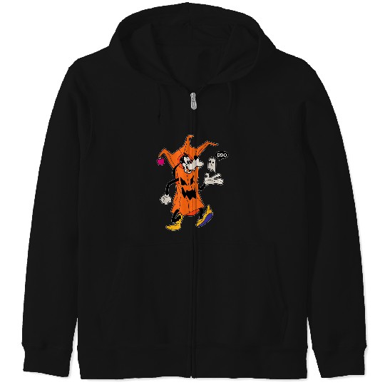 Disney Goofy In Tree Costume And Spooky Cute ghosts Halloween 2024 Zip Hoodies