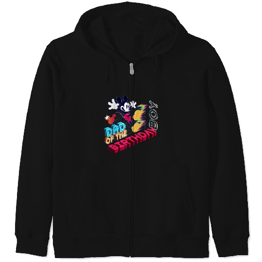 Disney Mickey Mouse Family Star Dad of the Birthday Boy Zip Hoodies